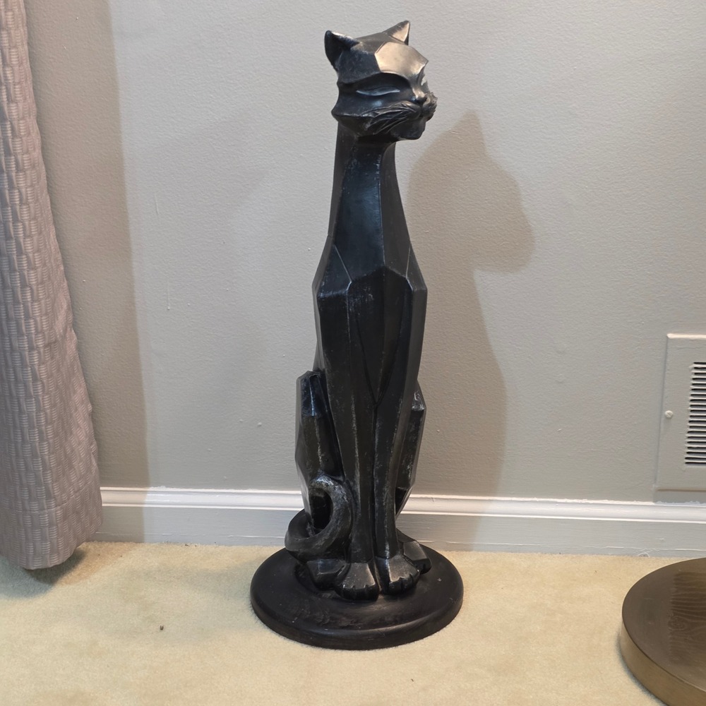 Vtg universal statuary corp. siamese Cat Statue Tall 24" MCM Floor Decor feline - Picture 10 of 16